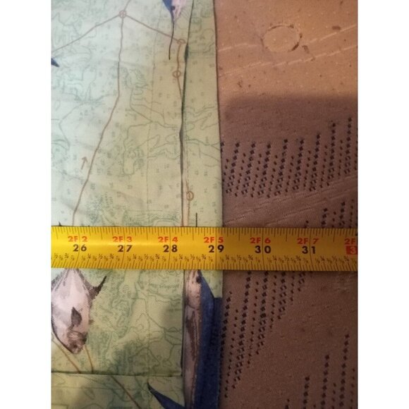 Columbia Mens Fish Graphic Print Green Button Down Short Sleeve Shirt Large L - Picture 12 of 12